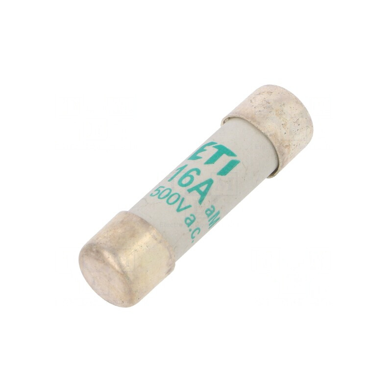 Siguranță Cilindrică 16A 500VAC 10.3x38mm | Electronic-mag.ro | Componente Electronice