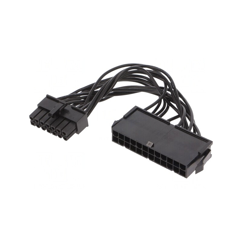 Cablu Alimentare 14pin Tată la 24pin Feminin 0.1m ATX | Electronic-mag.ro | Componente Electronice