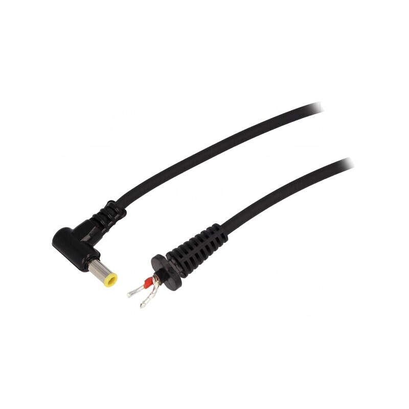 Cablu Alimentare DC 5,5/3,0mm Negru 1,5m | Electronic-mag.ro | Componente Electronice