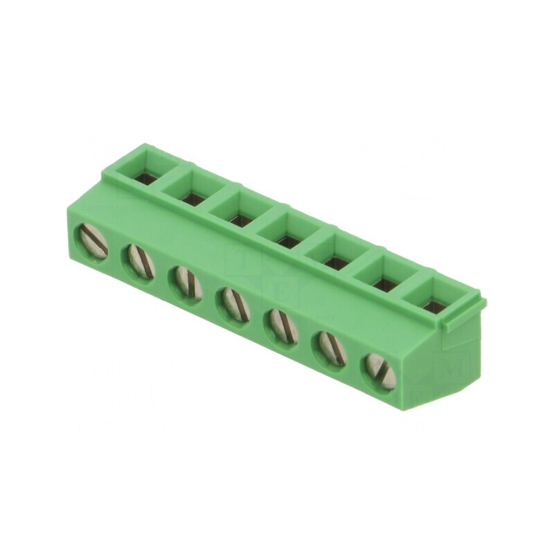 Regletă de Conexiuni PCB 90° 5mm 7 Piste 13.5A | Electronic-mag.ro | Componente Electronice