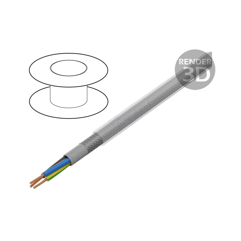 Cablu ÖLFLEX CLASSIC 100 CY 3G0.5mm² PVC Transparent Gri | Electronic-mag.ro | Componente Electronice