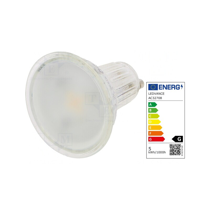 Lampă LED GU10 4.3W 3000K Alb Cald | Electronic-mag.ro | Componente Electronice Lampă LED GU10 4.3W 3000K Alb Cald | Electronic-mag.ro | Componente Electronice