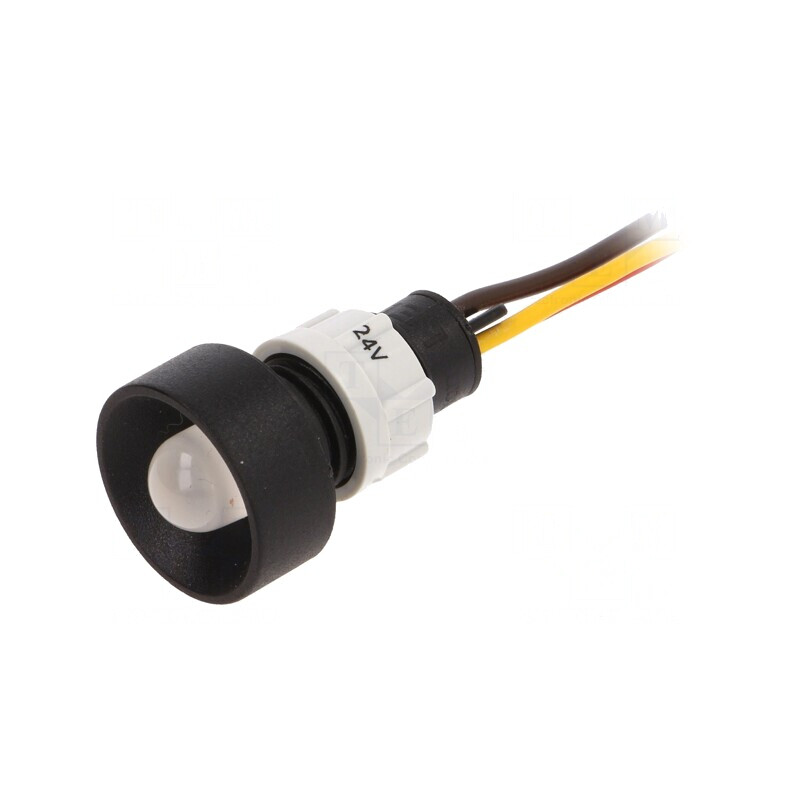Lampă LED de Control Galben/Roșu 24V 13mm | Electronic-mag.ro | Componente Electronice