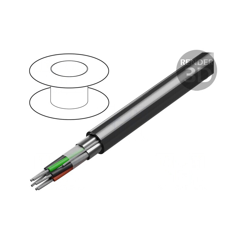 Cablu RS232 3x2x24AWG Ecranat PVC Crom | Electronic-mag.ro | Componente Electronice