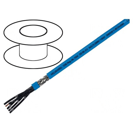 Cablu Ecranat 4x1mm² PVC Cupru Cositorit | Electronic-mag.ro | Componente Electronice