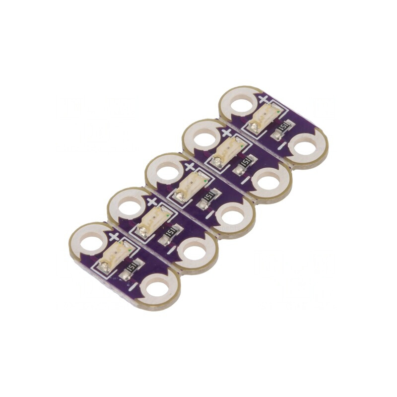 Modul LED LilyPad Galben cu 5 Diode | Electronic-mag.ro | Componente Electronice Modul LED LilyPad Galben cu 5 Diode | Electronic-mag.ro | Componente Electronice