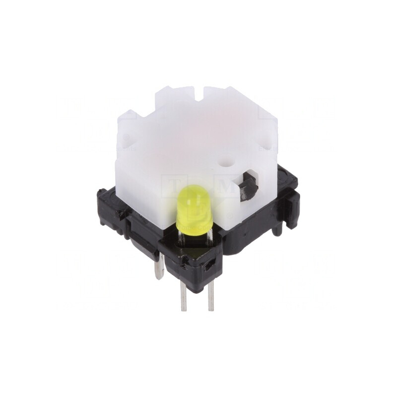 Comutator tastatură cu LED galben 0.1A 28VDC | Electronic-mag.ro | Componente Electronice