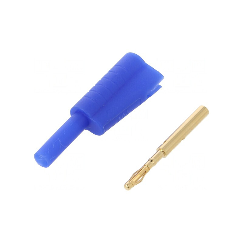Mufă Banană 2mm 10A Albastră Lipită | Electronic-mag.ro | Componente Electronice