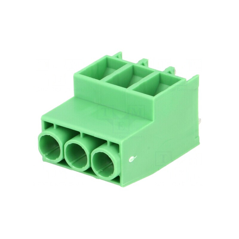 Regletă de conexiuni PCB 90° 6,35mm 3 piste 41A | Electronic-mag.ro | Componente Electronice