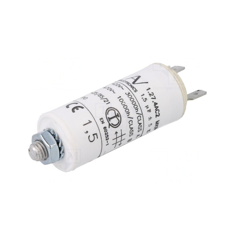 Condensator motor 1,5uF 470VAC ±5% | Electronic-mag.ro | Componente Electronice Condensator motor 1,5uF 470VAC ±5% | Electronic-mag.ro | Componente Electronice