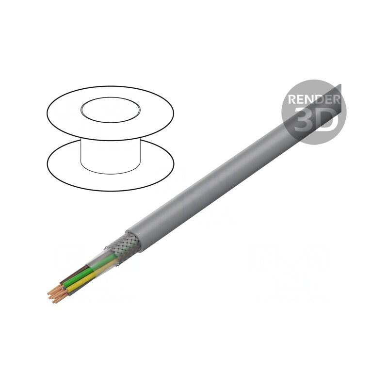 Cablu Ecranat PVC Gri 6x1mm2 LiY-CY | Electronic-mag.ro | Componente Electronice