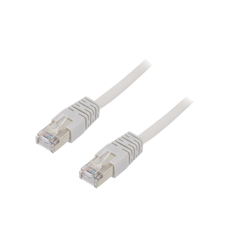 Patch cord F/UTP Cat 5e CCA PVC gri 7.5m ecranat | Electronic-mag.ro | Componente Electronice