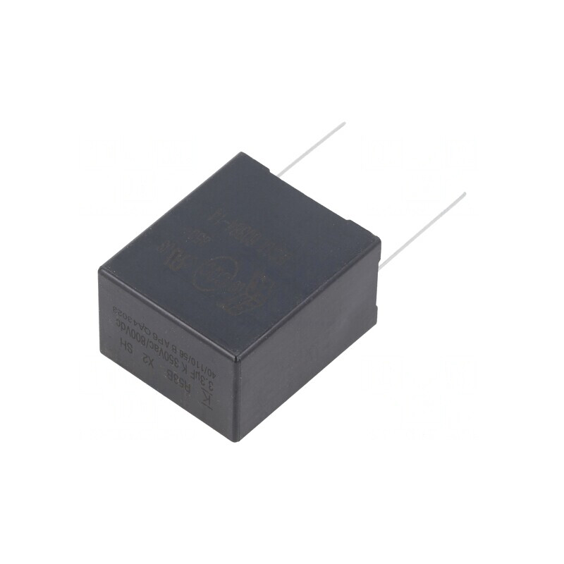 Condensator Polipropilenă 3,3uF 22x37x32mm THT ±10% | Electronic-mag.ro | Componente Electronice Condensator Polipropilenă 3,3uF 22x37x32mm THT ±10% | Electronic-mag.ro | Componente Electronice