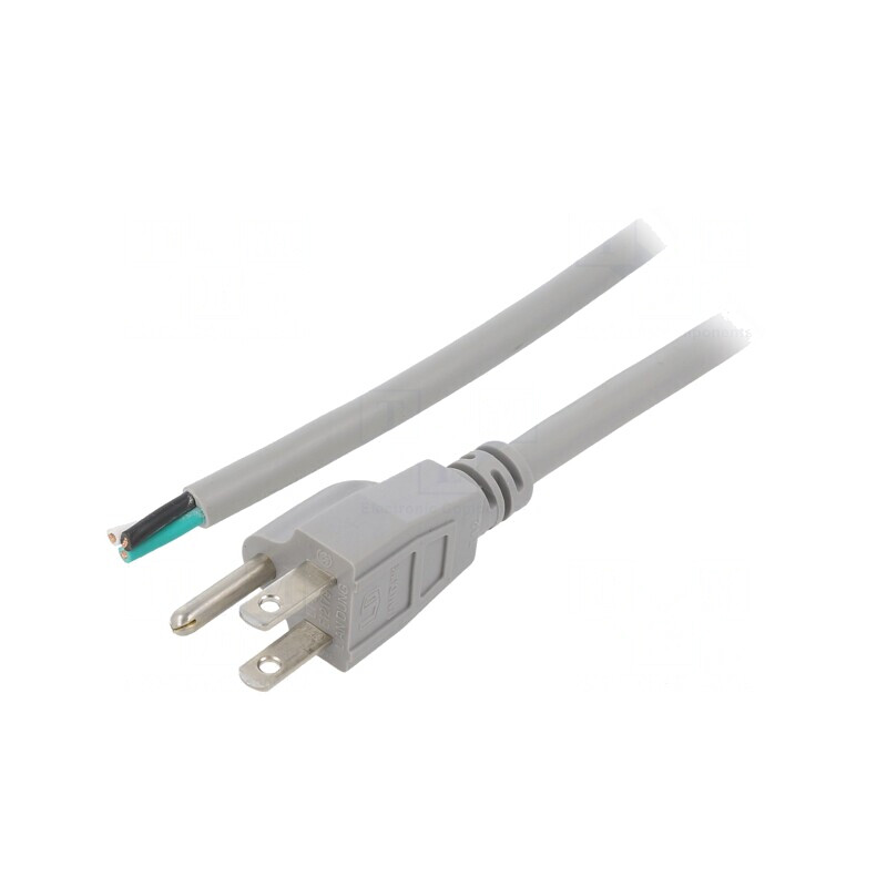 Cablu Alimentare NEMA 5-15 3x16AWG 1.5m Gri 13A | Electronic-mag.ro | Componente Electronice Cablu Alimentare NEMA 5-15 3x16AWG 1.5m Gri 13A | Electronic-mag.ro | Componente Electronice