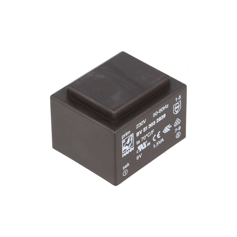 Transformator Încapsulat 1,5VA 230V 9V PCB | Electronic-mag.ro | Componente Electronice Transformator Încapsulat 1,5VA 230V 9V PCB | Electronic-mag.ro | Componente Electronice