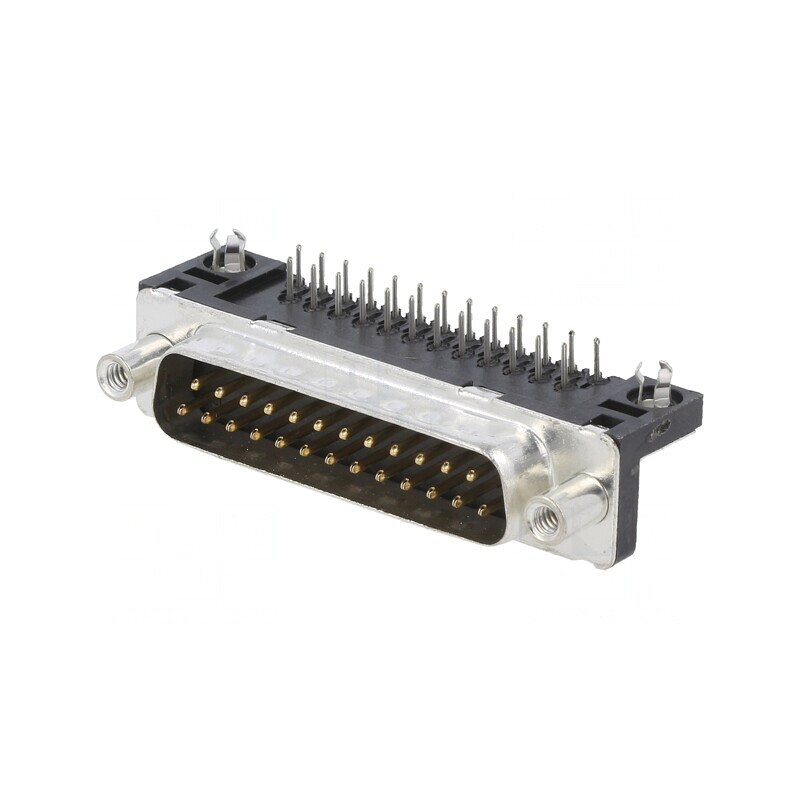 Soclu D-Sub 25 PIN pentru montare pe panou 90° | Electronic-mag.ro | Componente Electronice