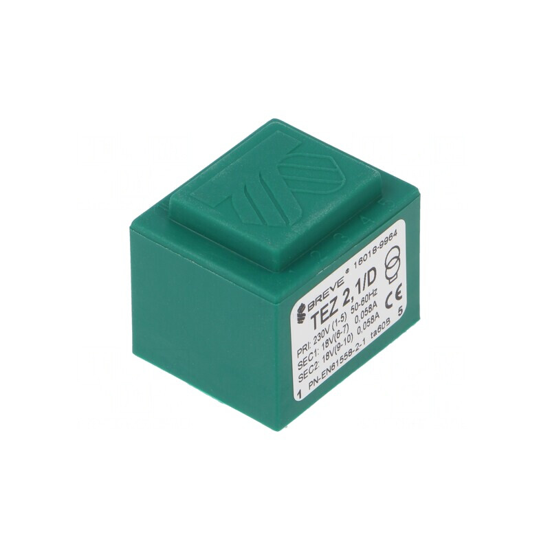 Transformator Încapsulat 2,1VA 230VAC 18V 58mA PCB | Electronic-mag.ro | Componente Electronice