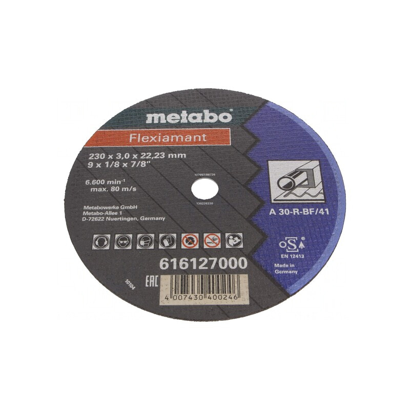 Disc de tăiere oțel 230mm 22,2mm 3mm | Electronic-mag.ro | Componente Electronice