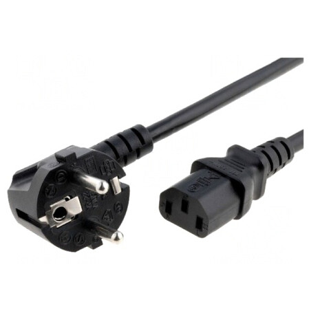 Cablu Alimentare 3x1mm2 IEC C13 PVC | Electronic-mag.ro | Componente Electronice
