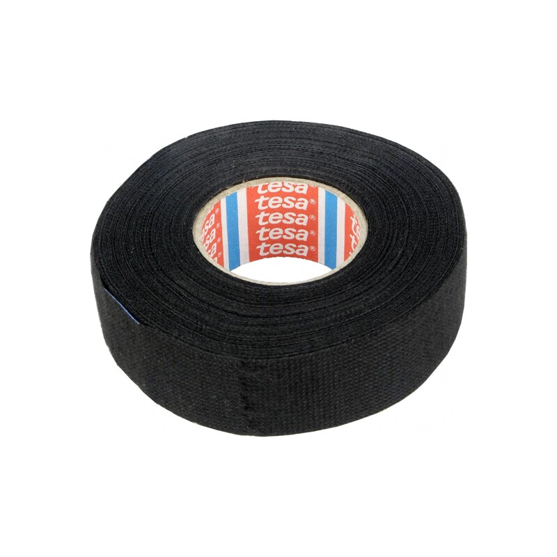 Bandă Textilă Auto Neagră 25mm x 15m | Electronic-mag.ro | Componente Electronice
