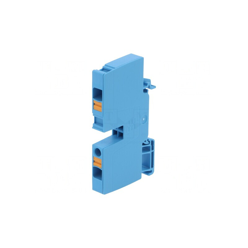 Conector de Șine 6mm² 2 Borne Albastru 9mm | Electronic-mag.ro | Componente Electronice