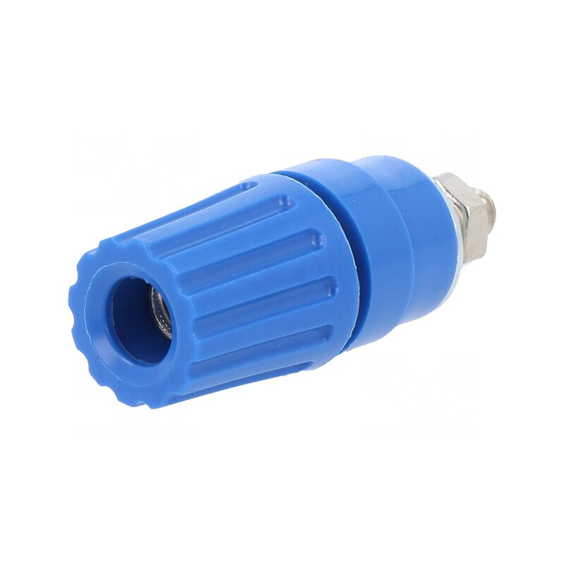 Soclu Banană 4mm Albastru 35A 60VDC | Electronic-mag.ro | Componente Electronice