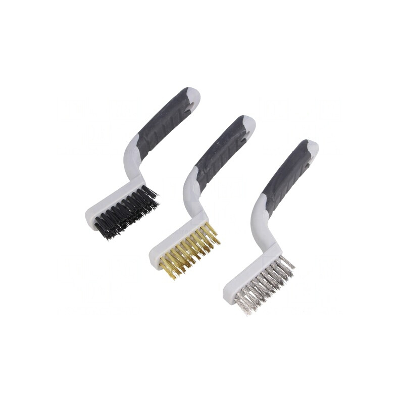 Perie Combinată 180mm Plastic-Oțel-Alamă-Poliamidă | Electronic-mag.ro | Componente Electronice