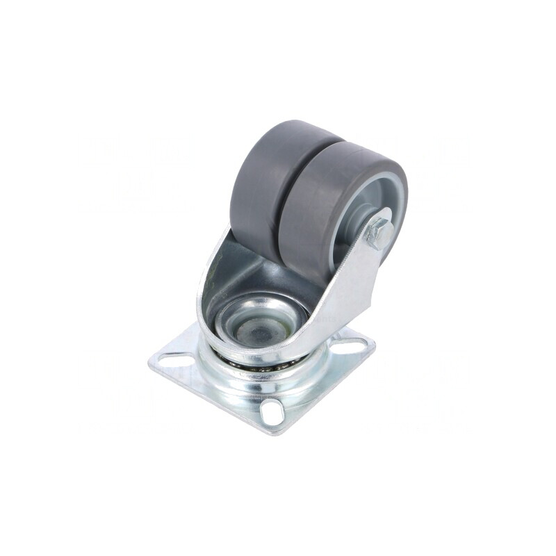 Roată de Transport cu Roți Duble 70kg 50mm | Electronic-mag.ro | Componente Electronice