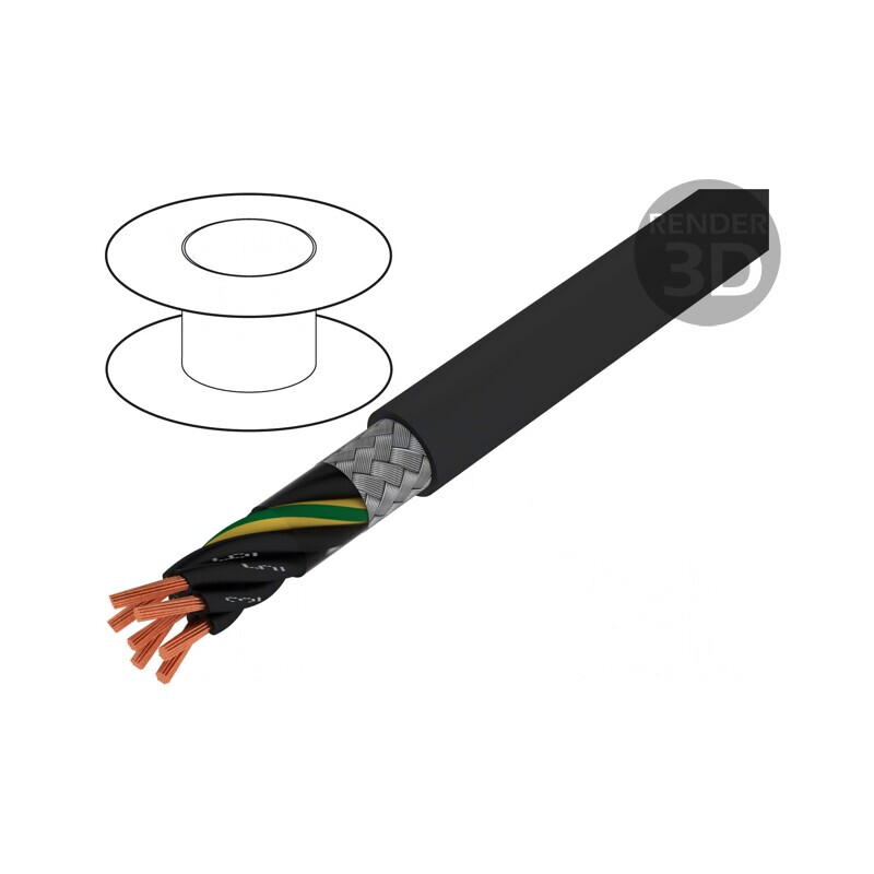 Cablu ÖLFLEX Classic 115 CY 7x0.5mm² PVC Negru 300/500V | Electronic-mag.ro | Componente Electronice