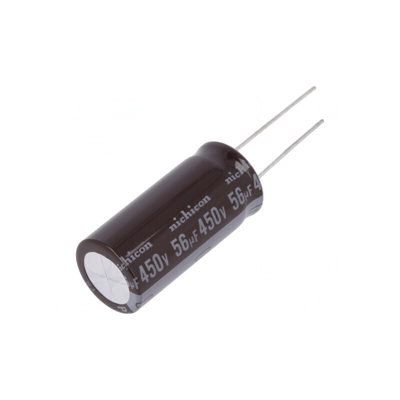 Condensator electrolitic THT 56uF 450V 16x35.5mm | Electronic-mag.ro | Componente Electronice
