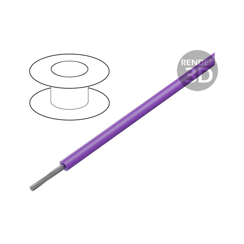 Cablu electric violet 1x4mm2 HELUTHERM 145 PO 55-145°C | Electronic-mag.ro | Componente Electronice