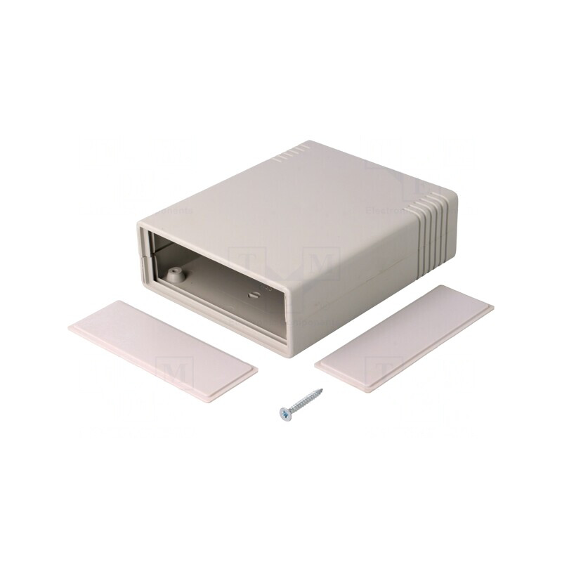 Carcasă ABS gri cu panou 91x111x35mm | Electronic-mag.ro | Componente Electronice