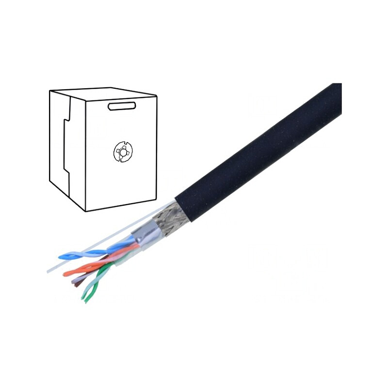Cablu Ethernet Industrial SF/UTP 5e Cu FRNC | Electronic-mag.ro | Componente Electronice