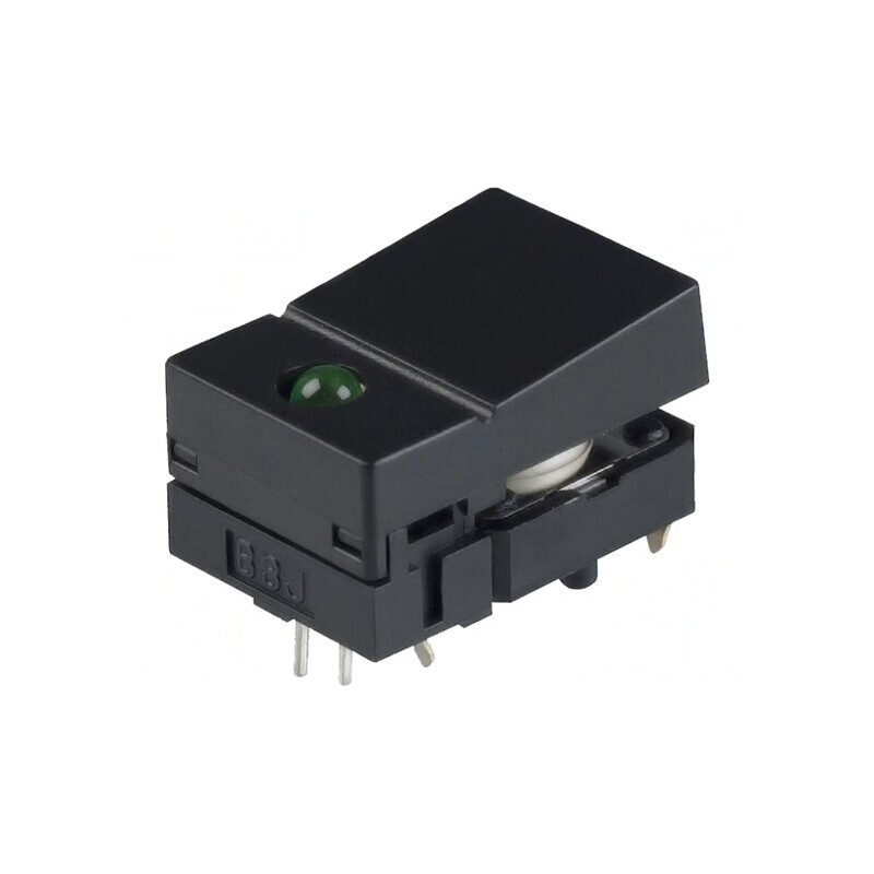 Comutator tastatură SPST-NO negru cu LED 0,05A 24VDC | Electronic-mag.ro | Componente Electronice