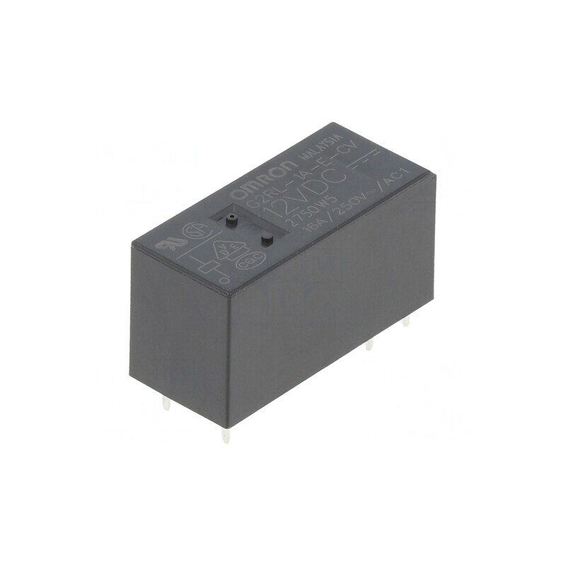 Releu electromagnetic 12VDC 16A 250VAC PCB | Electronic-mag.ro | Componente Electronice