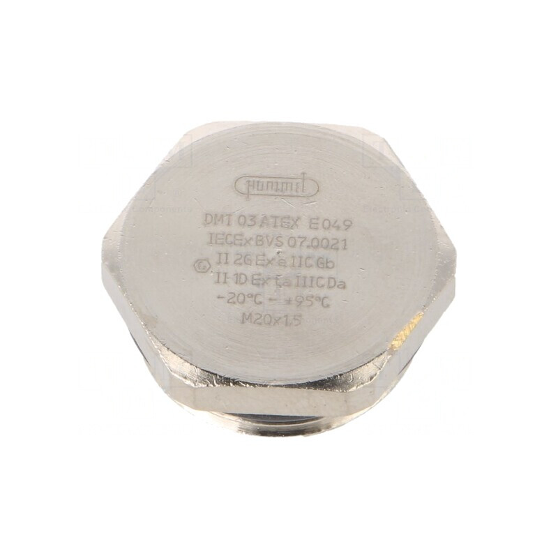 Capac de protecție M20 IP68 alamă nichelată | Electronic-mag.ro | Componente Electronice
