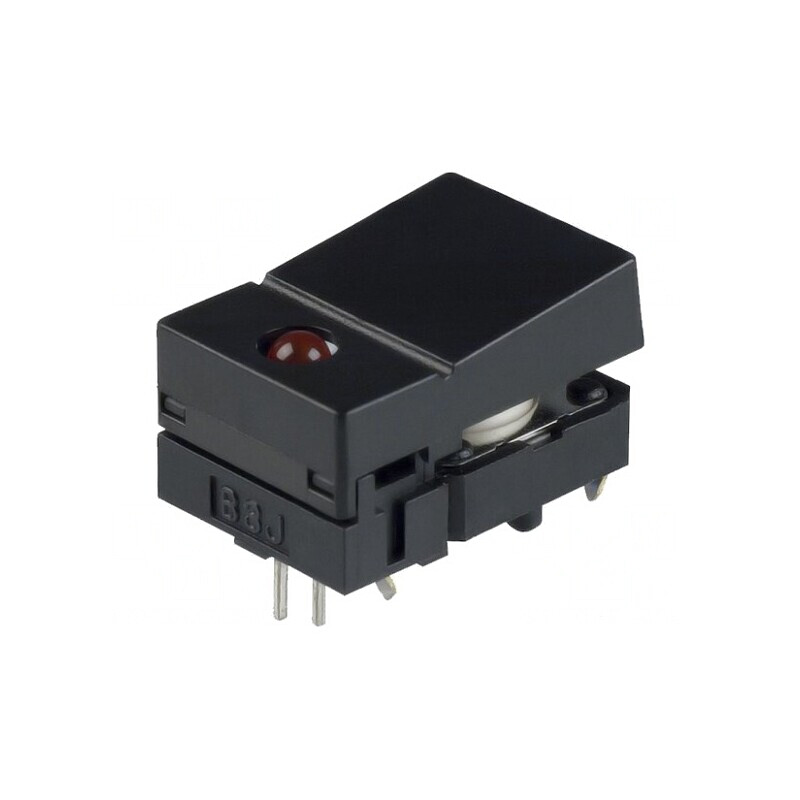 Comutator Tastatură Neagră cu LED 24V 0.05A SPST-NO | Electronic-mag.ro | Componente Electronice