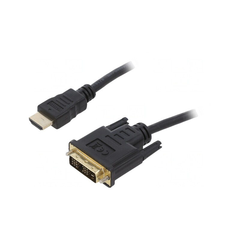 Cablu DVI-D la HDMI 0,5m Negru | Electronic-mag.ro | Componente Electronice Cablu DVI-D la HDMI 0,5m Negru | Electronic-mag.ro | Componente Electronice