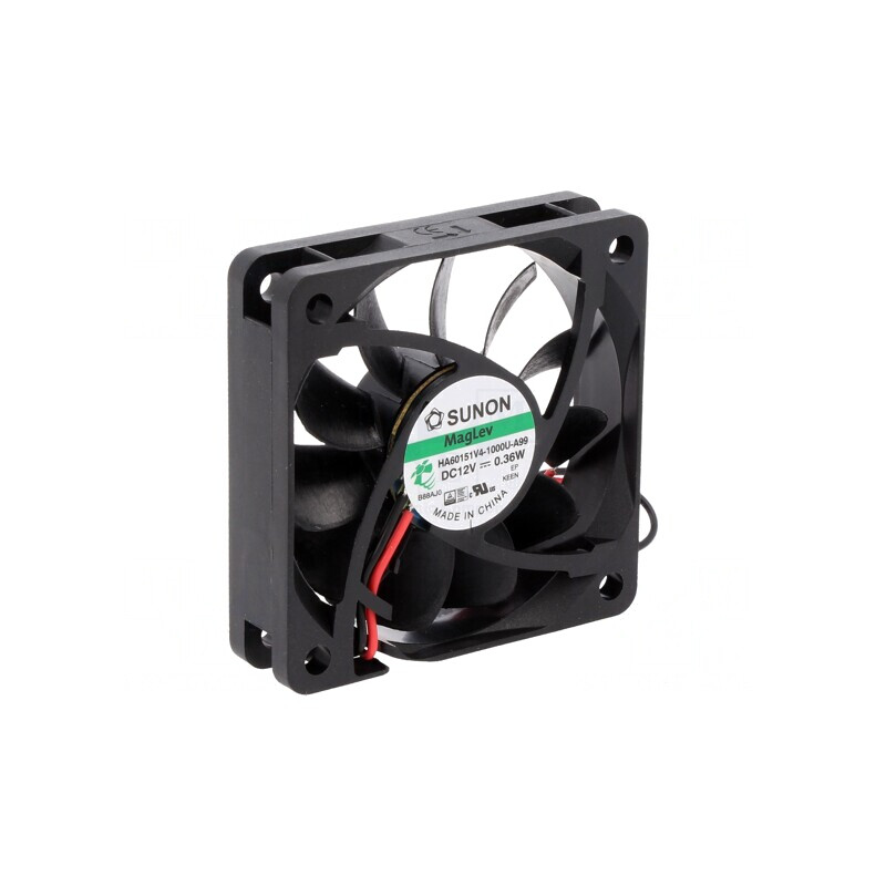 Ventilator DC axial 12V 60x60x15mm 21,46m3/h 14,5dBA | Electronic-mag.ro | Componente Electronice