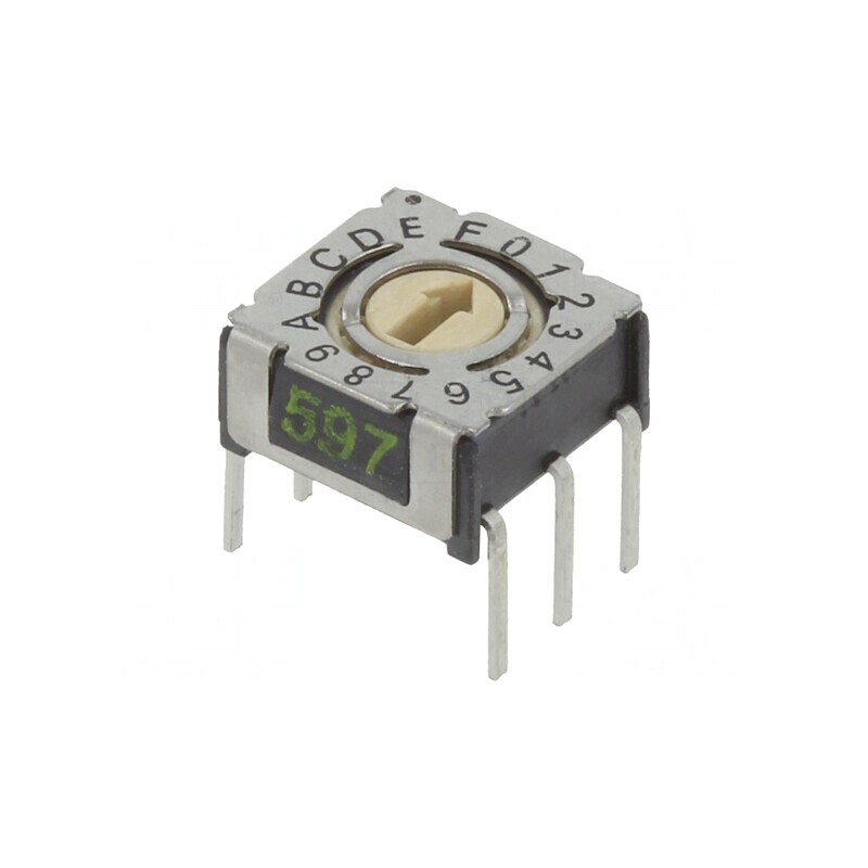 Întrerupător codificare HEX/BCD 16 poziții THT 80mΩ | Electronic-mag.ro | Componente Electronice
