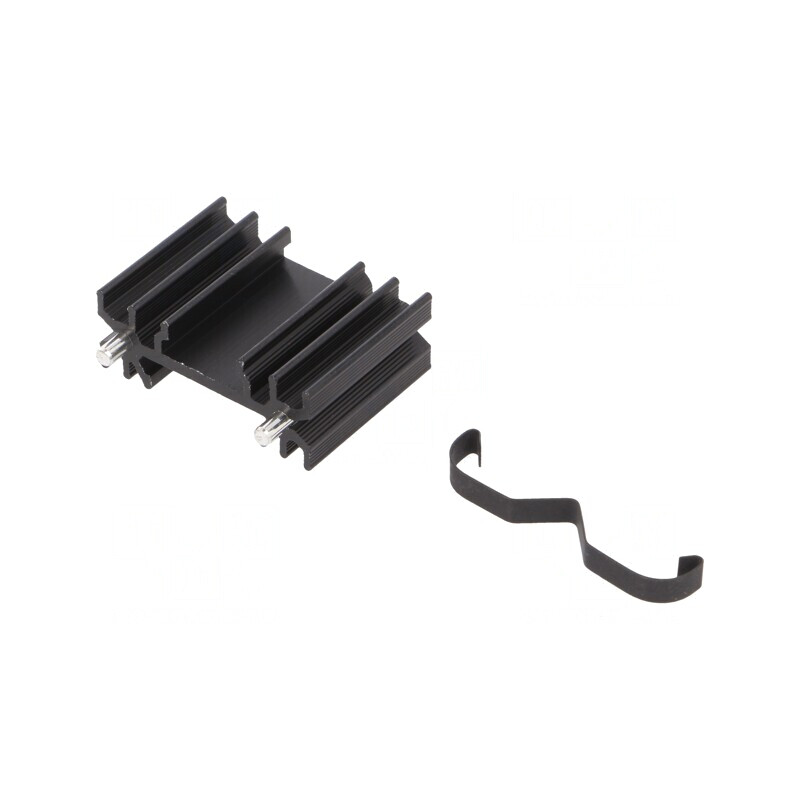 Radiator Extrudat Negru 25mm TO202 TO218 TO220 TOP3 | Electronic-mag.ro | Componente Electronice