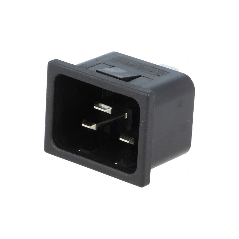 Conector Alimentare AC Tată 16A 250V IEC 60320 | Electronic-mag.ro | Componente Electronice