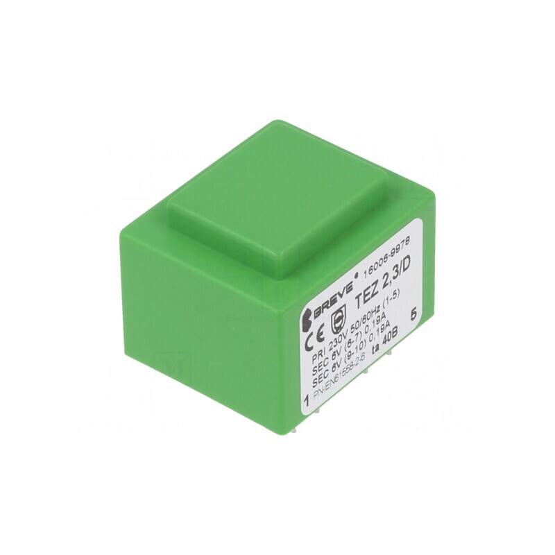Transformator Încapsulat 2,3VA 230V 6V PCB | Electronic-mag.ro | Componente Electronice