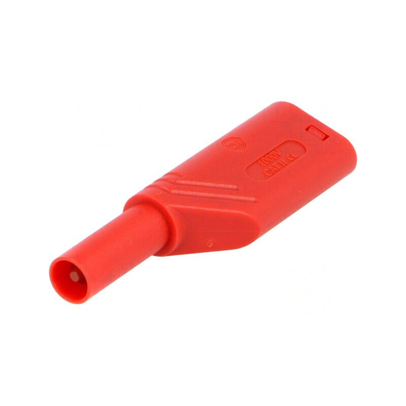 Mufă Banană 4mm 24A Roșie | Electronic-mag.ro | Componente Electronice