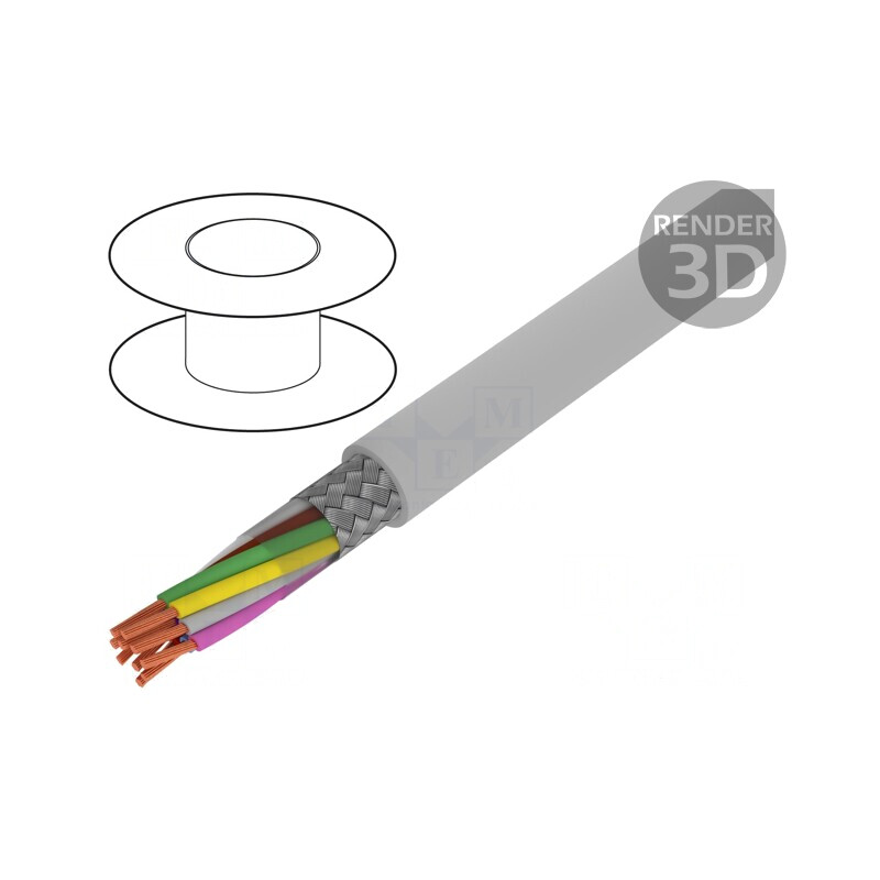 Cablu ecranat BiT LiYCY 10x0,75mm2 cu tresă de cupru cositorit | Electronic-mag.ro | Componente Electronice