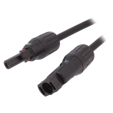 Cablu Solar 4mm2 1m Conector Drept | Electronic-mag.ro | Componente Electronice