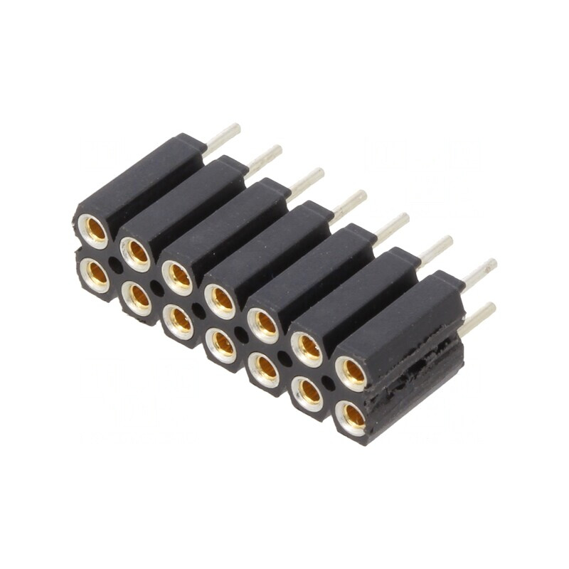 Soclu pini mamă 14 pini 2,54mm THT 2x7 | Electronic-mag.ro | Componente Electronice