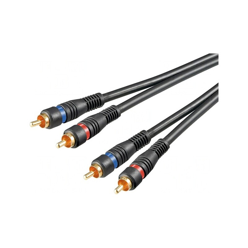 Cablu RCA dublu aurit 2m negru | Electronic-mag.ro | Componente Electronice Cablu RCA dublu aurit 2m negru | Electronic-mag.ro | Componente Electronice