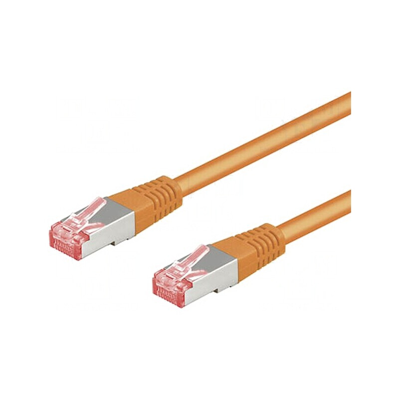 Patch Cord S/FTP Cat6 3m Portocaliu LSZH | Electronic-mag.ro | Componente Electronice