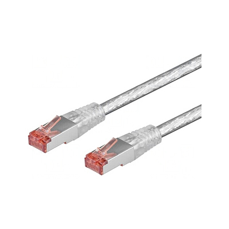 Patch cord 3m S/FTP Cat6 LSZH Transparent | Electronic-mag.ro | Componente Electronice Patch cord 3m S/FTP Cat6 LSZH Transparent | Electronic-mag.ro | Componente Electronice
